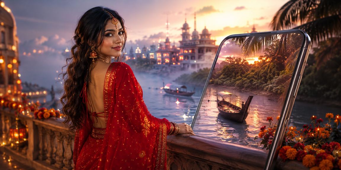 সুন্দরবন এলাকায় ক্যাসিনো অ্যাপ ব্যবহারের দৃশ্য